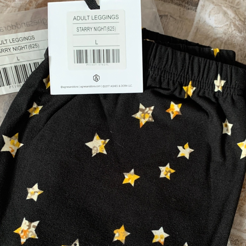 Agnes & Dora Black Starry Night Leggings